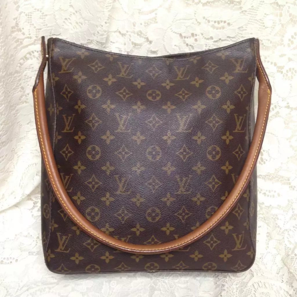 Louis Vuitton Loop Handbag Monogram Brown in Coated Canvas with