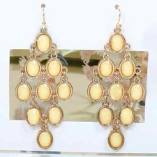 2.5" Gold-tone Chandelier Earring Set Bohemian Dangle New Free Ship 8578
