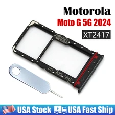 Original Nano SIM Tray MicroSD Card Holder Pin - Motorola Moto G 5G 2024 XT2417