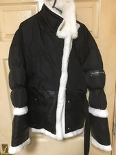 Maniere De Voir Size 10 Fur Leather Jacket New