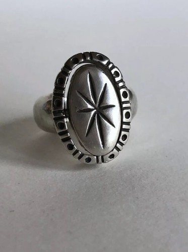 DOWER & HALL Sterling Silver SUPER STAR ASTRUM MAGNIFICUS Spinner Ring - Picture 3 of 8