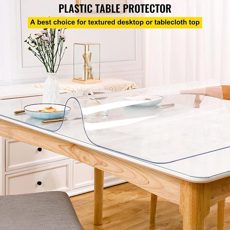 Mantel De Plastico De Multiples Tamanos 36x60" Protector Transparente Plegable - Image 2 of 4