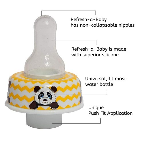 Refresh-A-Baby Universal Baby Bottle Nipple, Reusable & Fits Any Bottle (2-Pack) - 第 28/30 張圖片