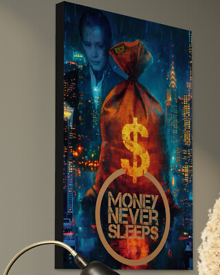 Richie Rich Leinwand Bild Geld Börse Wall Street Krypto Cash Kohle