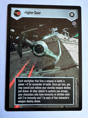 Decipher Star Wars CCG Death Star 2 II Fighter Cover Rare SWCCG DS BB