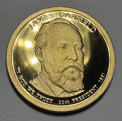 2011-S James Garfield Presidential Proof $1 Dollar Coin from US