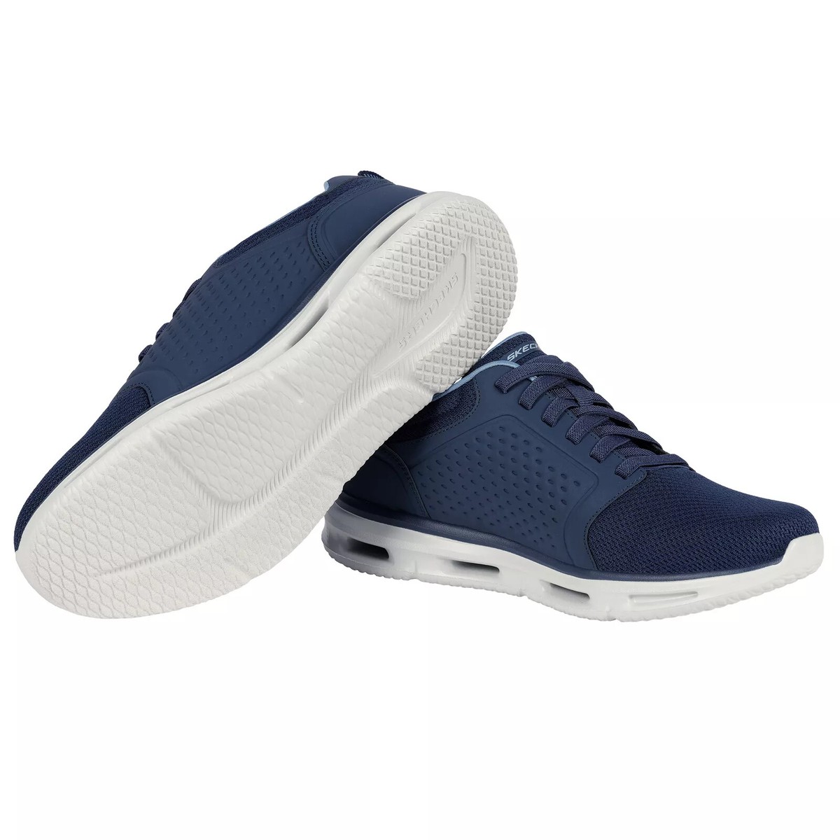 NWT Skechers Men Glide-Lite Memory Foam Sneakers Navy Black  display picture 3