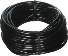 Black Vinyl Hose/Tubing, 3/4" ID, 5 ft Length - Fits Both U.S  Metric Fittings