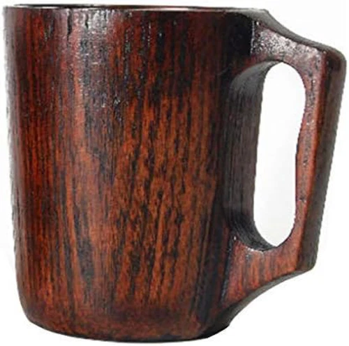 12 oz Handmade Wooden Coffee Mug Wood Outdoor Cool Man Mug Unique Camping Cup...