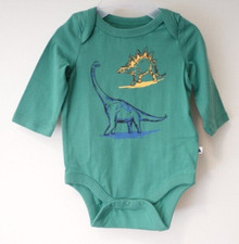 NWT Baby Gap Green Dinosaur Shirt Boy's Size 0-3 Month
