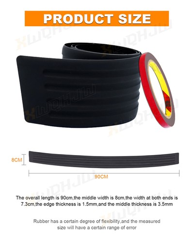 REAR BUMPER GUARD Scratch Protector Black Textured FOR BMW 5Series G30 525i 530i - Foto 8 di 12
