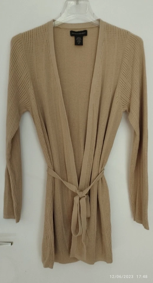 Long Gilet ceinturé " BANANA REPUBLIC" - Photo 1/3