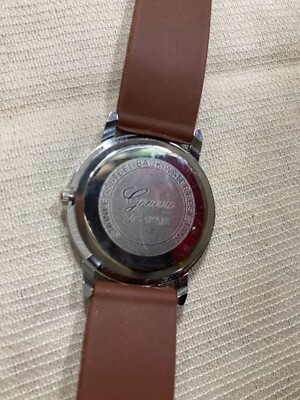 Unisex Geneva Brown Silicone Straps Watch | eBay display picture 1
