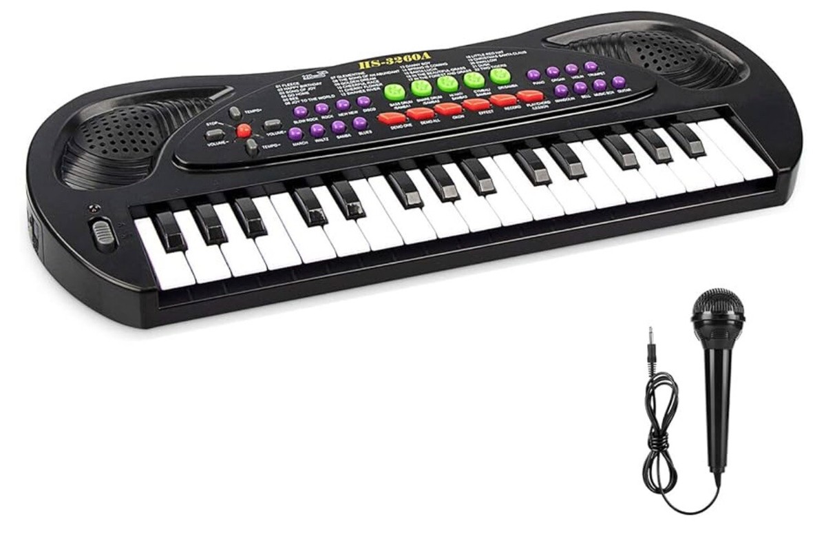 プレーヤー kuni Children's Electronic 32-Key Multi-Function Keyboard Piano Toy