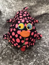 GUND Studio G Dog Dot's Nice Pink Black 10" Soft Toy Stuffed Animal Rare Find