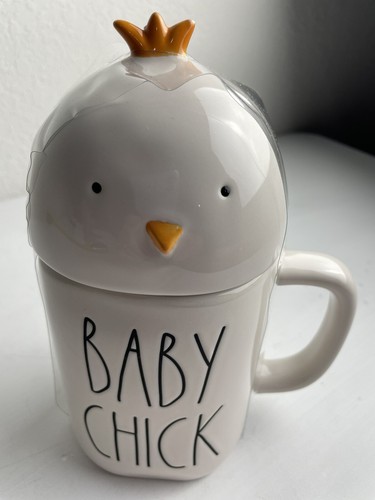 Baby Chick Easter Mug Topper Rae Dunn New Chicken White - Picture 5 of 6