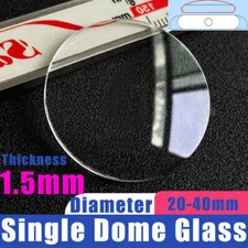 1.5mm Single Dome Watch Crystal Round Mirror Lens 20mm-40mm Watch Repair Parts