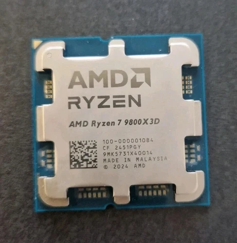 AMD Ryzen 7 9800X3D 8 Core/16 Thread CPU - Barely Used