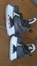 TEK V3.0 Ice Hockey Skates UK Size 7 Black Grey Hockey Very Good Condition