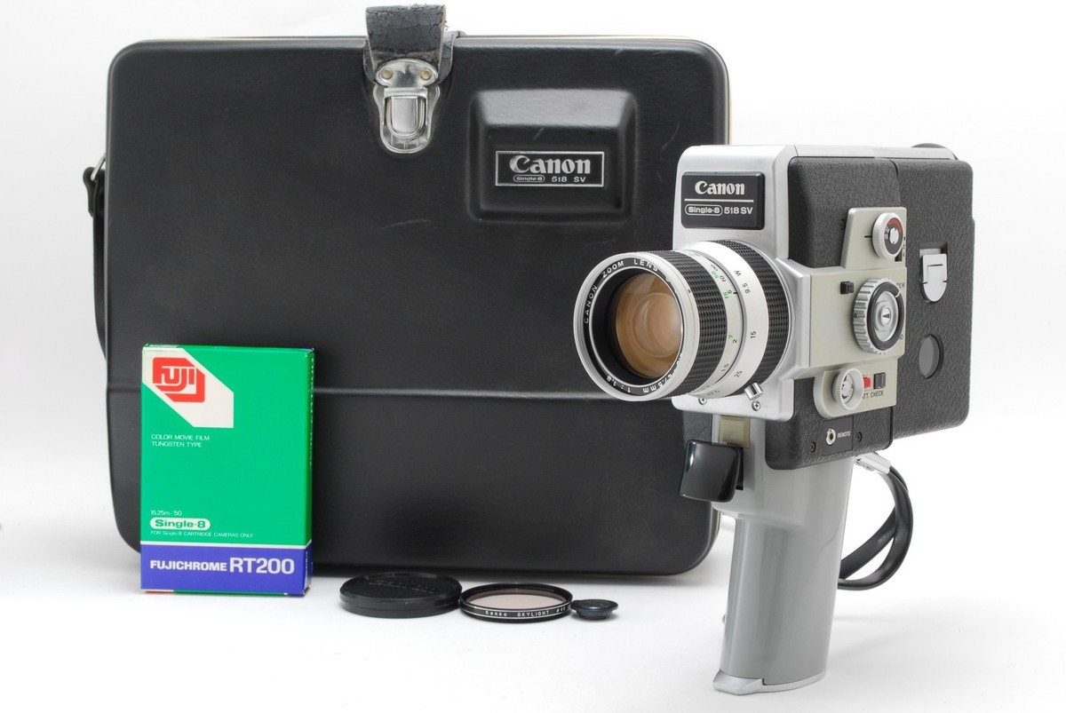 CANON　Single-8 518 N MINT] Canon Single 8 518 SV Auto Zoom 8mm Film Movie Camera
