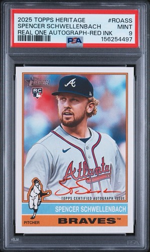Spencer Schwellenbach [Special Edition Red Ink] #ROA-SS 2025 Topps Heritage Real One Autograph card