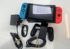 Nintendo Switch Console 32gb Complete Set Excellent Screen Red & Blue Joycons