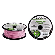 Install Bay PWPK18500 18 AWG Single 500' Pink Stranded TWP Primary Wire