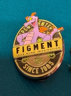 2014 Disney Pin Figment 100% Pure Imagination Since 1983 Epcot Center WDW