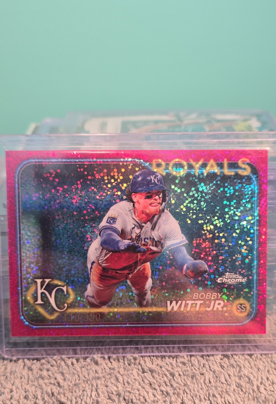 2024 Topps Chrome - Bobby Witt Jr. #120 Magenta Speckle Refractor /350