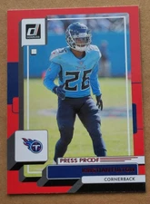 2022 Donruss Press Proof Red #73 Kristian Fulton Tennessee Titans 