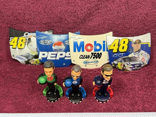 NASCAR Throwback Bobble testa e cappuccio magneti Wallace Martin Labonte - Foto 5 di 7
