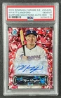 WYATT LANGFORD PSA 10 2024 BOWMAN CHROME SAPPHIRE SELECTIONS AUTO RED REF RC 3/5