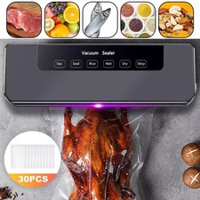 Electric Dry Moist Automatic Sealing Machine Vacuum Sealer + 30 Cutter Food Bags
