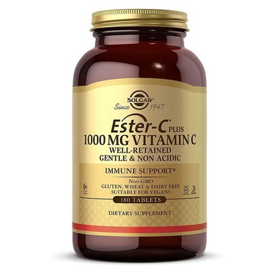 Solgar Ester-C Plus 1000 mg Vitamin C  180 Tablets EXP 04/27