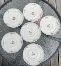 LOT OF 6 INTERNATIONAL MARMALADE 8868 JAPAN SAUCERS ONLY 6.25”D EX COND