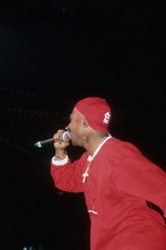 Rapper Tupac Shakur performs Out on Bail onstage at the Madison Sq- Old Photo 2
