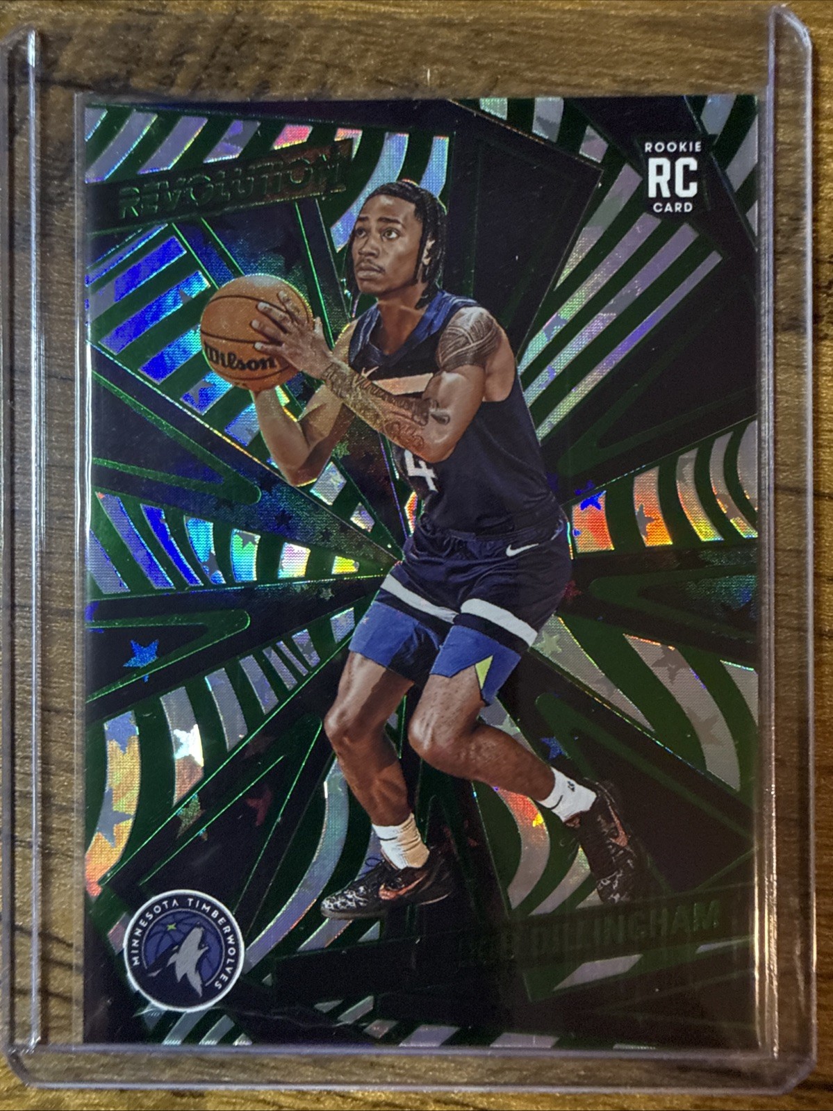2024-25 Panini Revolution - Rookies Robert Dillingham #105 Green Astro /125 (RC)