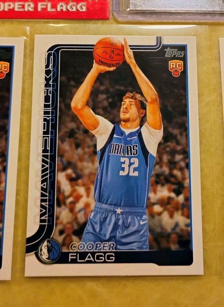 Cooper Flagg Rookie (5) Card Lot 45th 80BK-51 8 Bit Dallas Mavericks ROY 