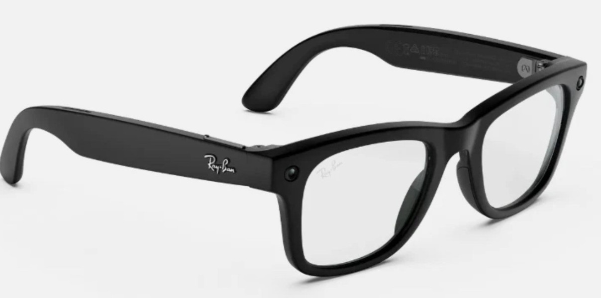 Ray-Ban META Wayfarer Matte Black W/ Clear Lens Size 53 L - Gen 3