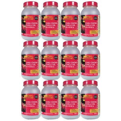 SALE,MHD02.10.2026! LKK Chiu Chow Chilli Öl Chilli Oil Chili Oil 12x880g