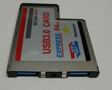 Express Card To USB 3.0 (2fach) Slim Card #e823
