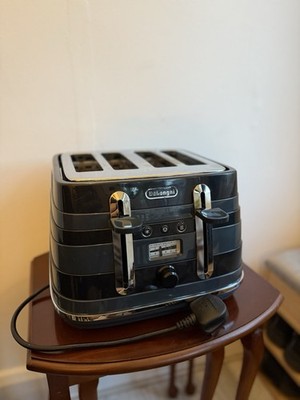 De'Longhi Avvolta Klasse Toaster 4 Scheiben, blau grau funktioniert
