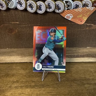 2026 Topps Chrome Baseball - Cole Young #35 Red /5 Book End 5/5