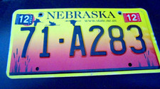 2004  NEBRASKA LICENSE PLATE 71 A283 Man Cave Sign Sandhill Cranes
