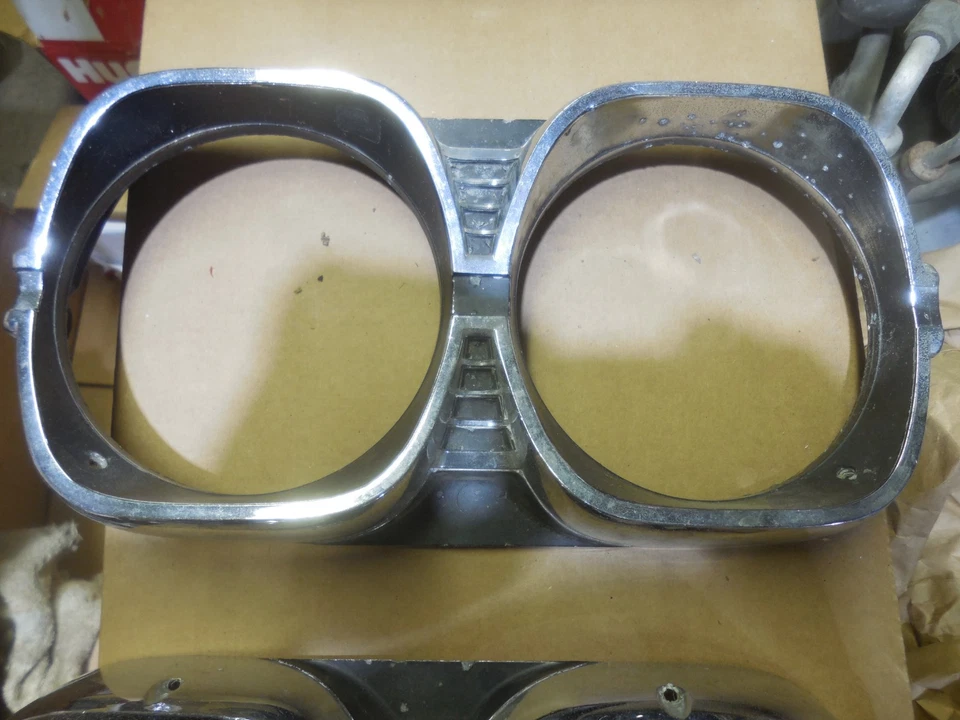 1966 Rambler AMC 经典右左车头灯边框门 3553160 3553161 — 第 3/4 张图片