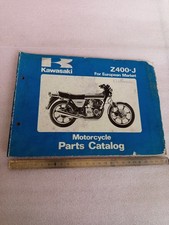 Parts Catalog Genuine 1980 Kawasaki Z400 J English Language