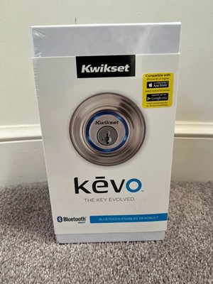 Kwikset Kevo 99250-002 Bluetooth Enabled Deadbolt Satin Nickel Door Lock