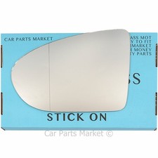 Left passenger side Wide Angle Wing mirror glass for Nissan Qashqai 2006-2013