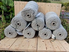 BRITISH BREED HERDWICK WOOL 2 PLY YARN 1kg+ CONE NATURAL GREY KNIT WEAVING