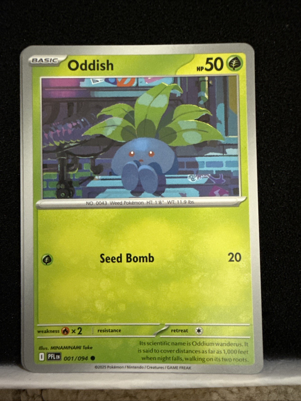 Oddish 001/094 - ME02 Phantasmal Flames PFL - Pokemon - NM/M English